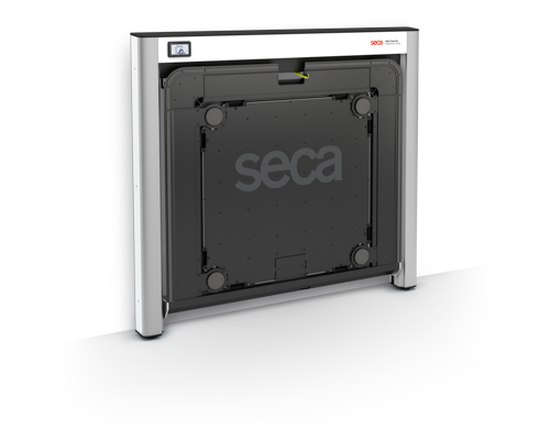 seca XLine Fold - Wall-mounted fold-up wheelchair scale #1