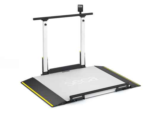 seca XLine Hold - EMR-validated wheelchair scale with handrail and optional third ramp #0