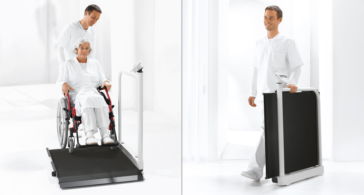seca 676 r - Wheelchair scale with handrail and RS-232 interface #2