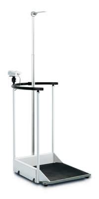 Digital Platform Scale with Extra Wide Handrails and Digital Height Rod